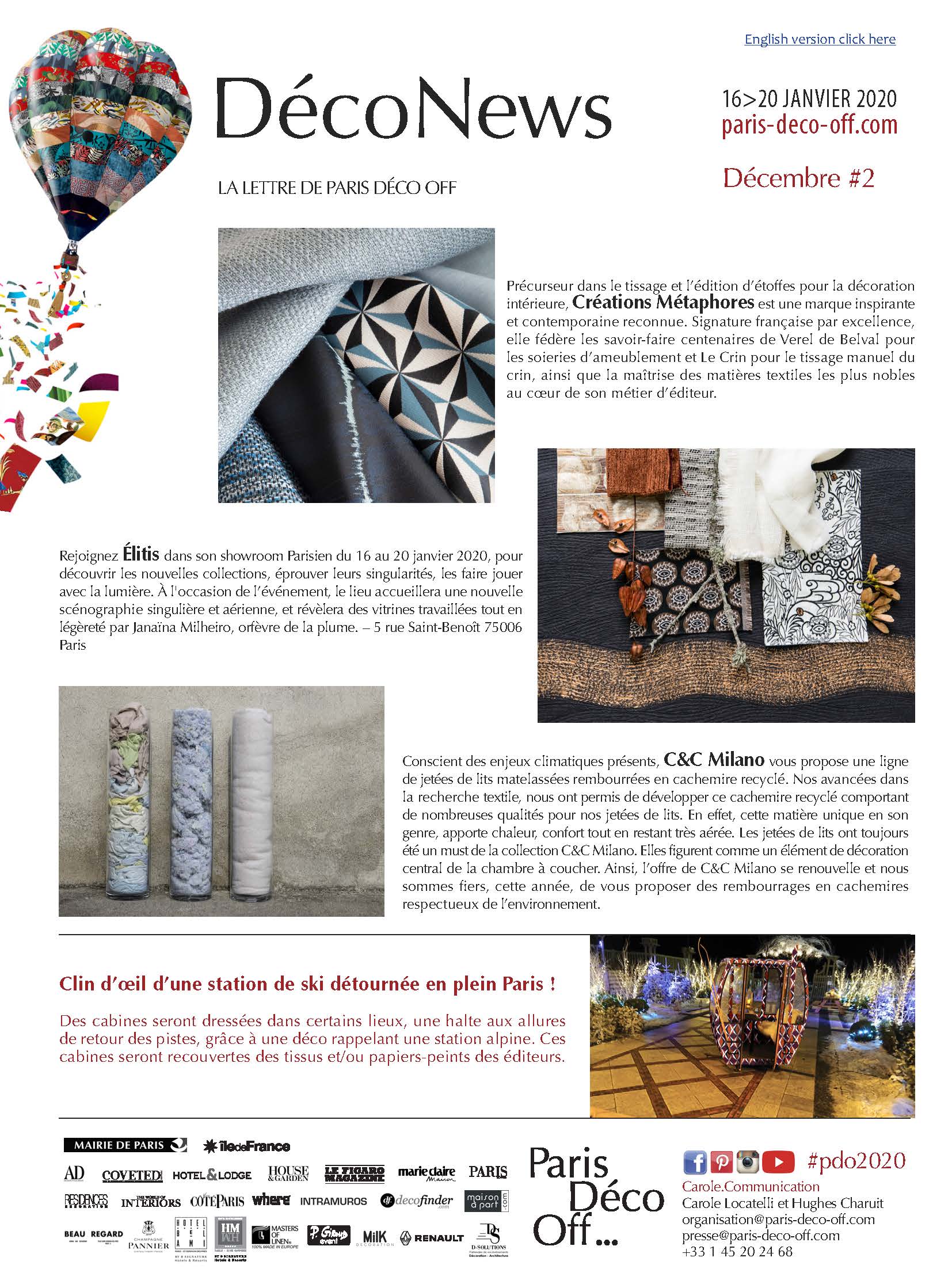 Paris Déco Off Le Rendezvous des éditeurs & créateur de la